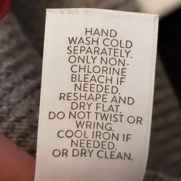 J Jill M Petite Gray Ribbed Patterned Sweater Cotton blend Boat neck - Picture 6 of 6